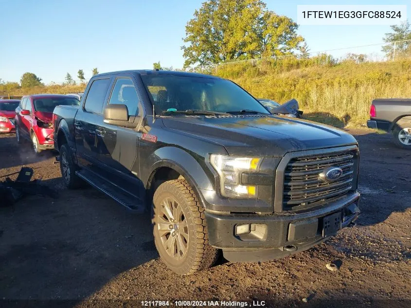 2016 Ford F-150 Xlt VIN: 1FTEW1EG3GFC88524 Lot: 12117984