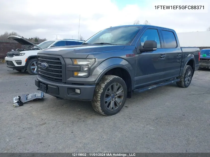 2016 Ford F-150 VIN: 1FTEW1EF5GFC88371 Lot: 12119932