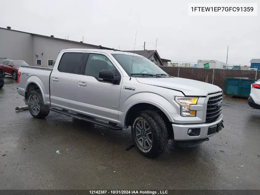 2016 Ford F-150 VIN: 1FTEW1EP7GFC91359 Lot: 12142387