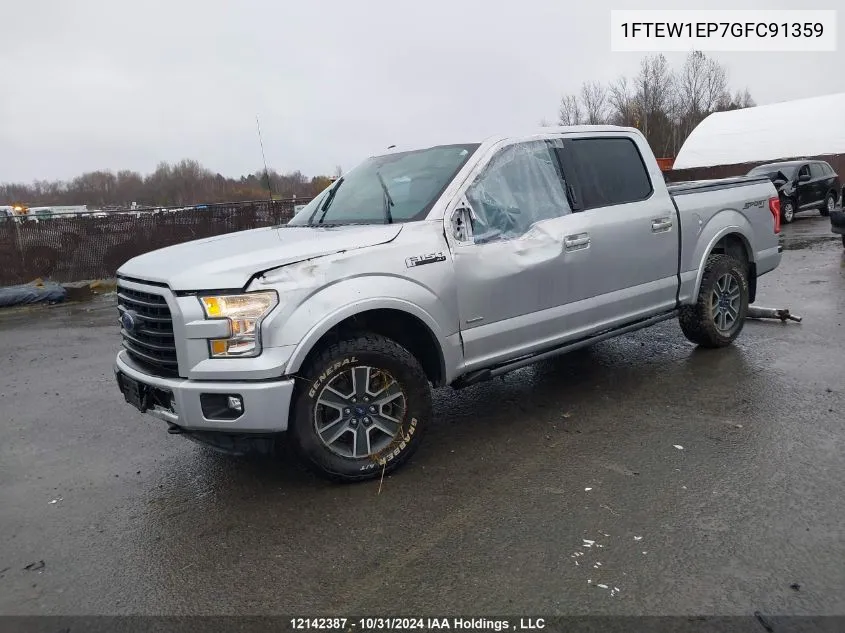 2016 Ford F-150 VIN: 1FTEW1EP7GFC91359 Lot: 12142387