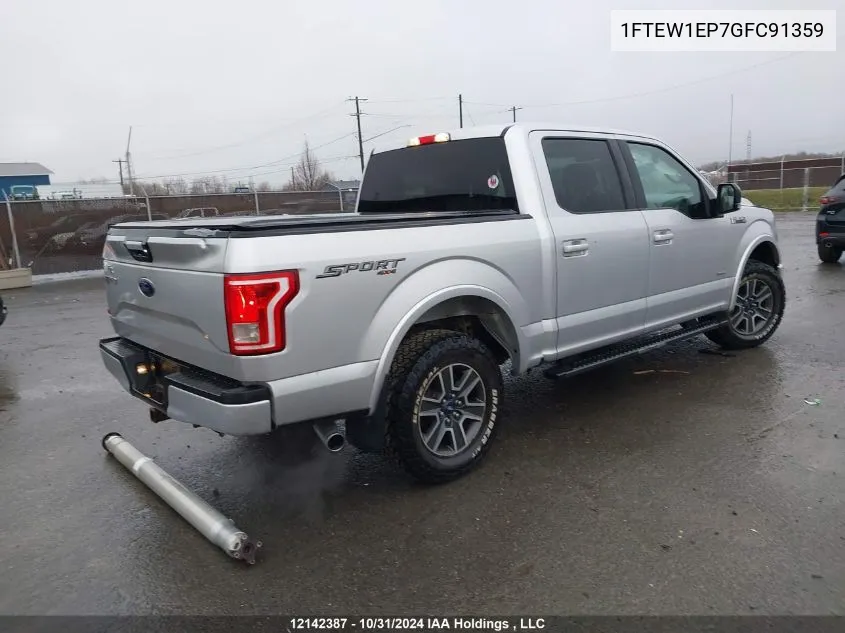 2016 Ford F-150 VIN: 1FTEW1EP7GFC91359 Lot: 12142387