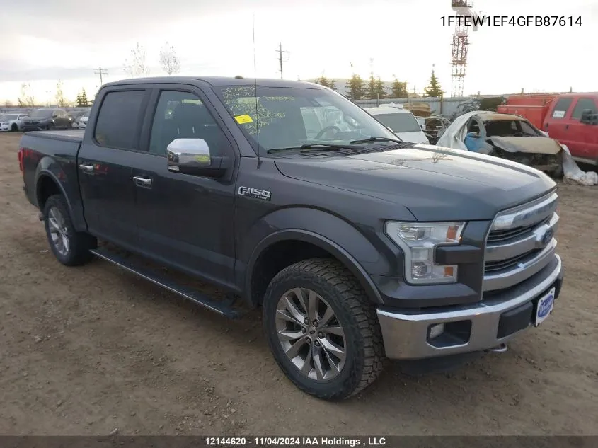 1FTEW1EF4GFB87614 2016 Ford F150 Supercrew