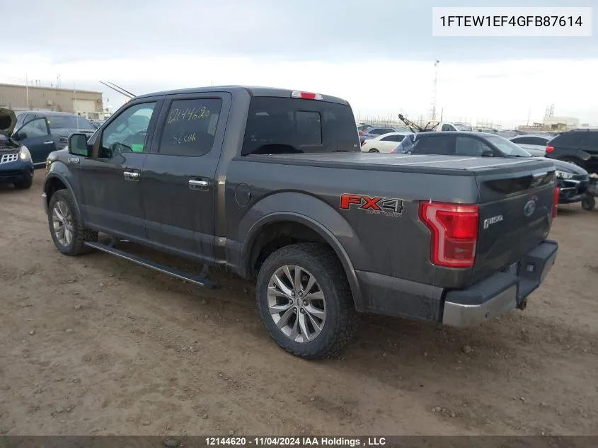 1FTEW1EF4GFB87614 2016 Ford F150 Supercrew