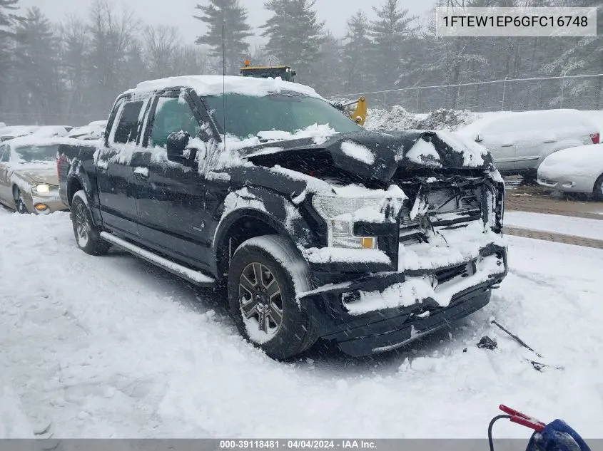 1FTEW1EP6GFC16748 2016 Ford F-150 Xlt