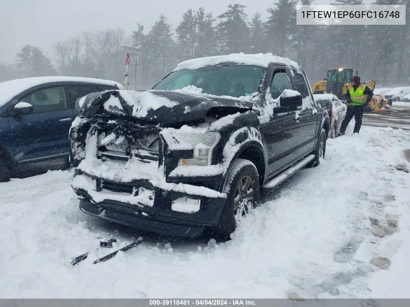 1FTEW1EP6GFC16748 2016 Ford F-150 Xlt