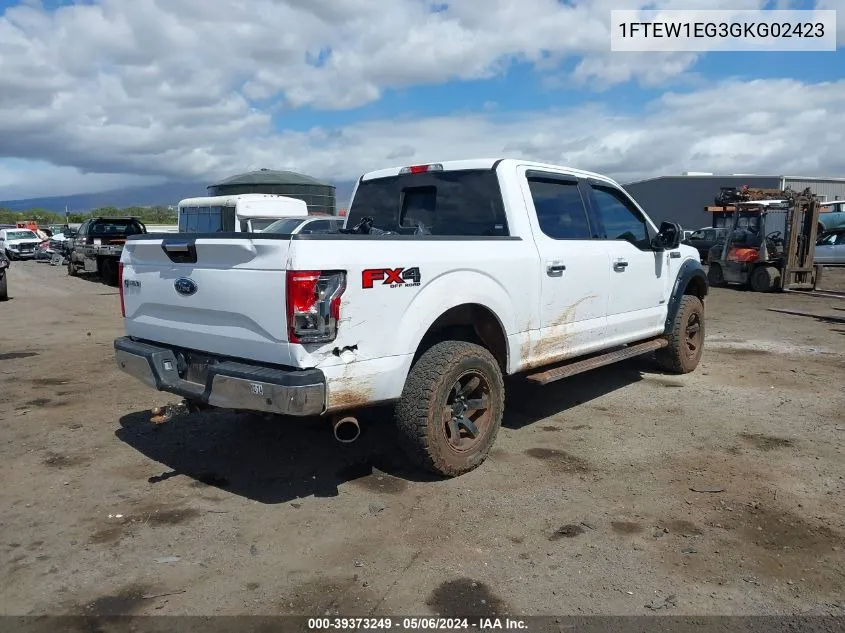 2016 Ford F-150 Xlt VIN: 1FTEW1EG3GKG02423 Lot: 39373249