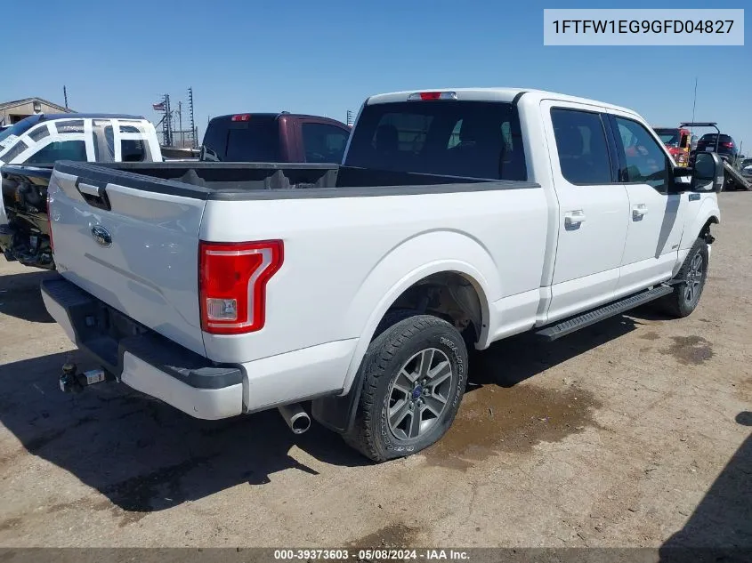 2016 Ford F-150 Xlt VIN: 1FTFW1EG9GFD04827 Lot: 39373603