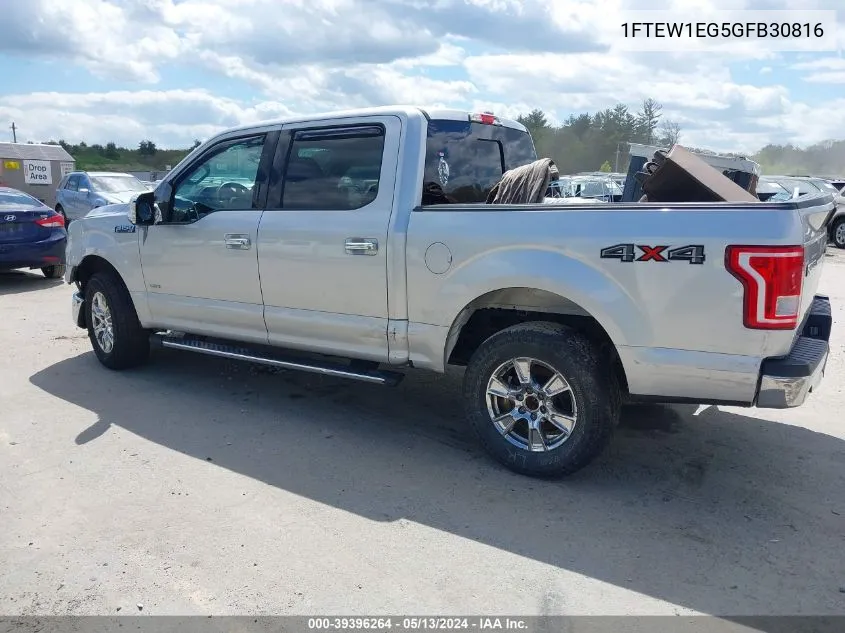 1FTEW1EG5GFB30816 2016 Ford F-150 Xlt