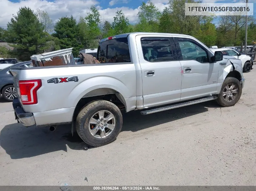 2016 Ford F-150 Xlt VIN: 1FTEW1EG5GFB30816 Lot: 39396264