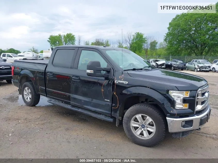 1FTFW1EG0GKF36451 2016 Ford F-150 Xlt