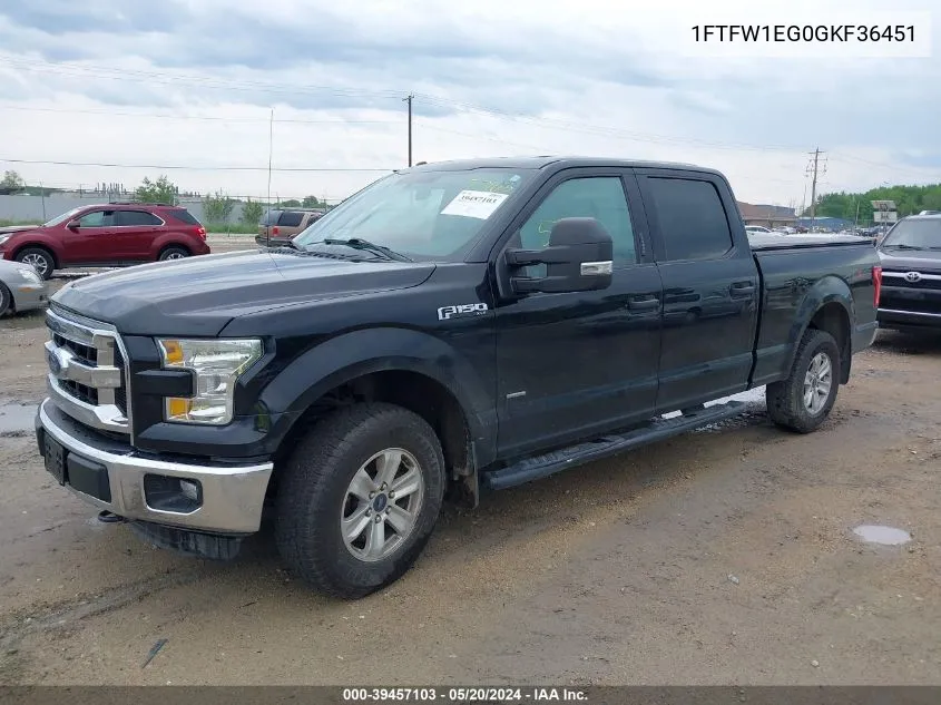 1FTFW1EG0GKF36451 2016 Ford F-150 Xlt