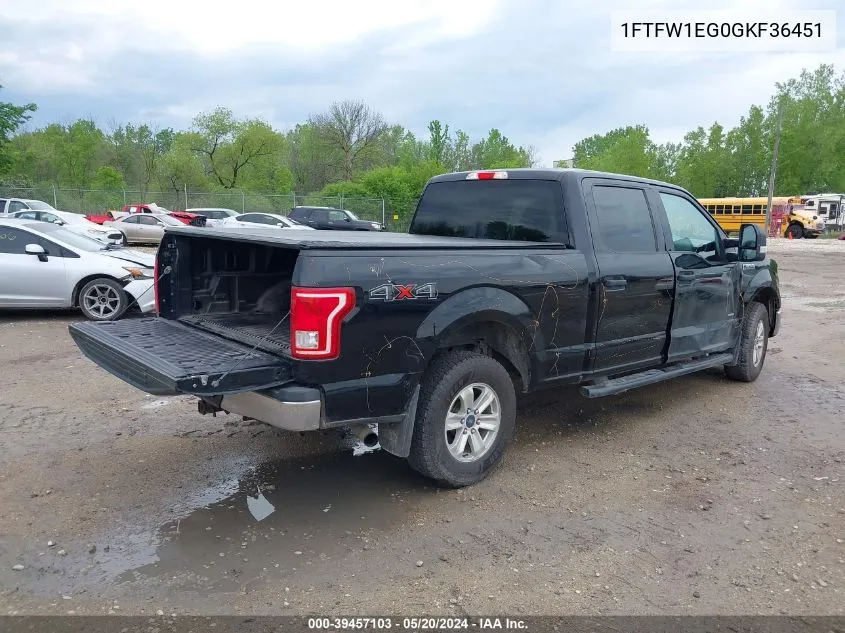 1FTFW1EG0GKF36451 2016 Ford F-150 Xlt