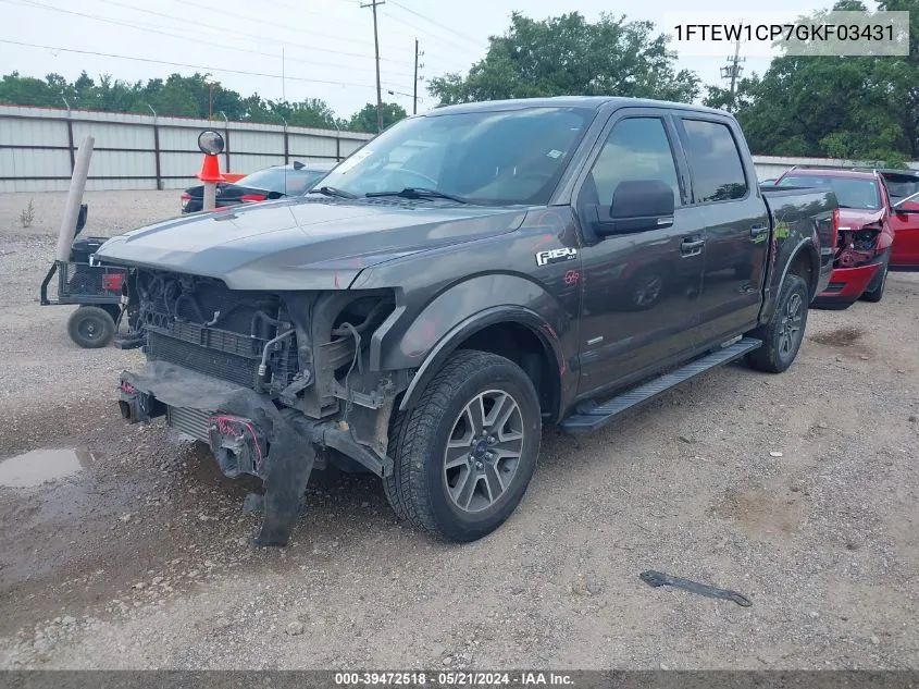 1FTEW1CP7GKF03431 2016 Ford F-150 Xlt