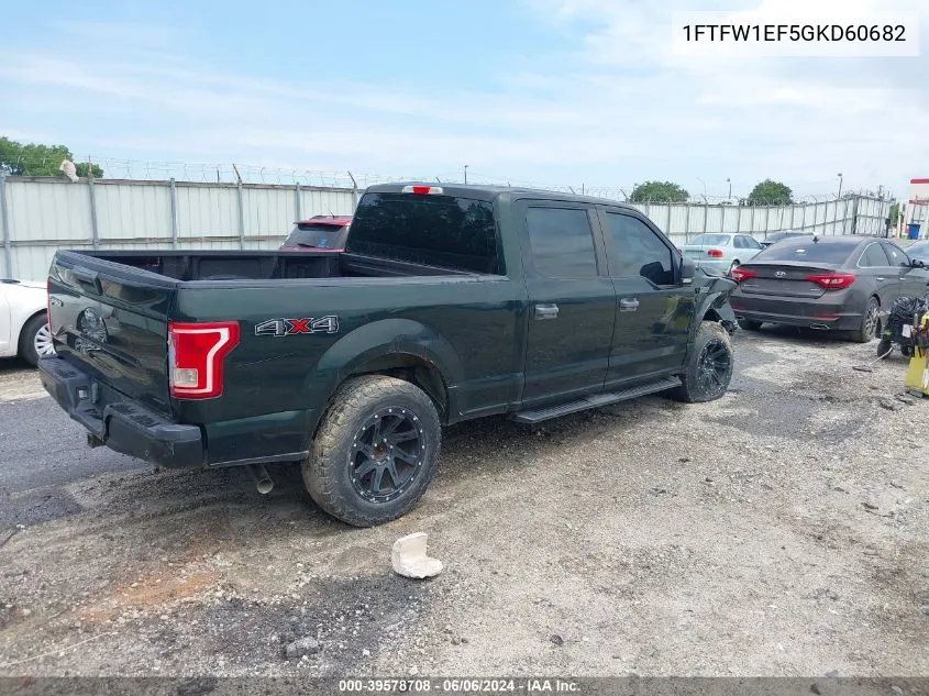 2016 Ford F-150 Xl VIN: 1FTFW1EF5GKD60682 Lot: 39578708