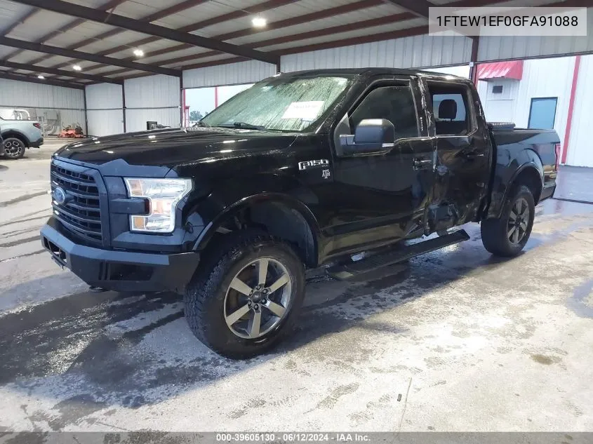 1FTEW1EF0GFA91088 2016 Ford F-150 Xlt