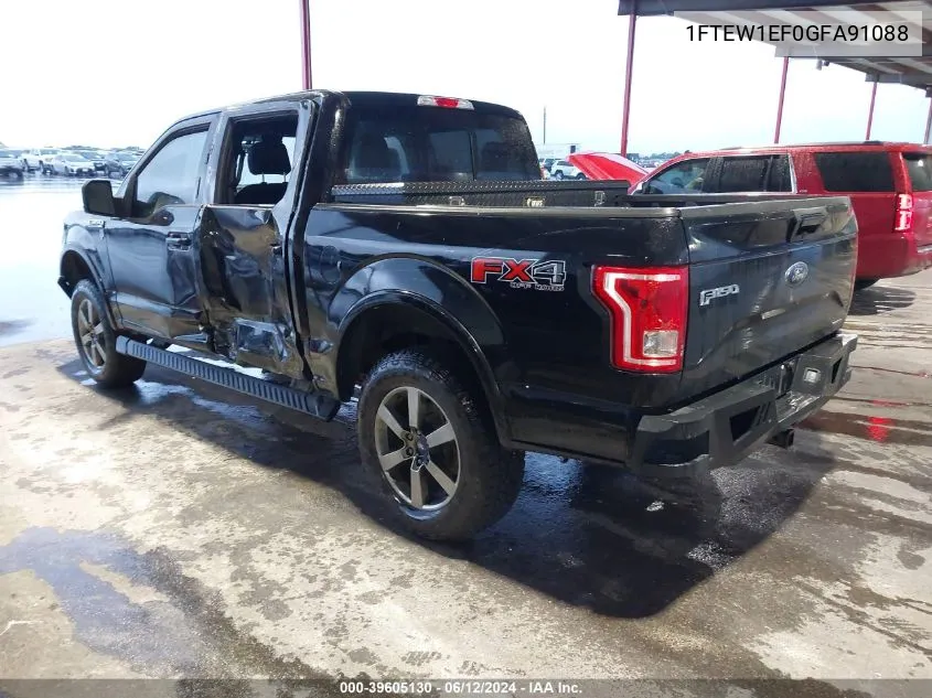 1FTEW1EF0GFA91088 2016 Ford F-150 Xlt