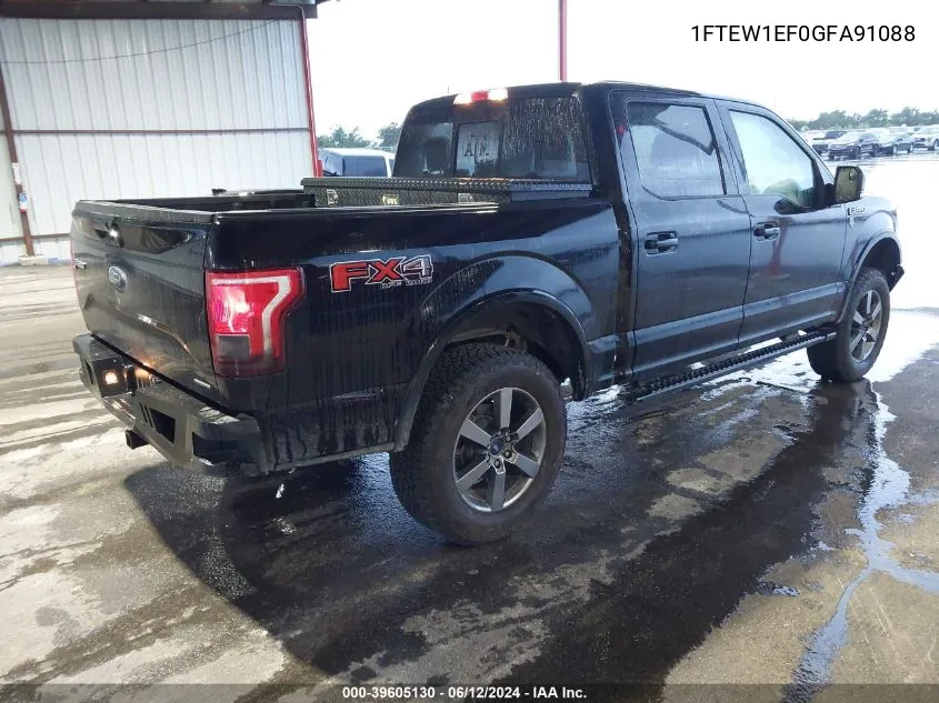 1FTEW1EF0GFA91088 2016 Ford F-150 Xlt