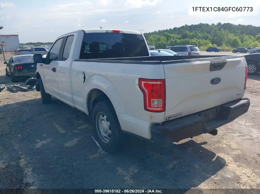 2016 Ford F-150 Xl VIN: 1FTEX1C84GFC60773 Lot: 39615182