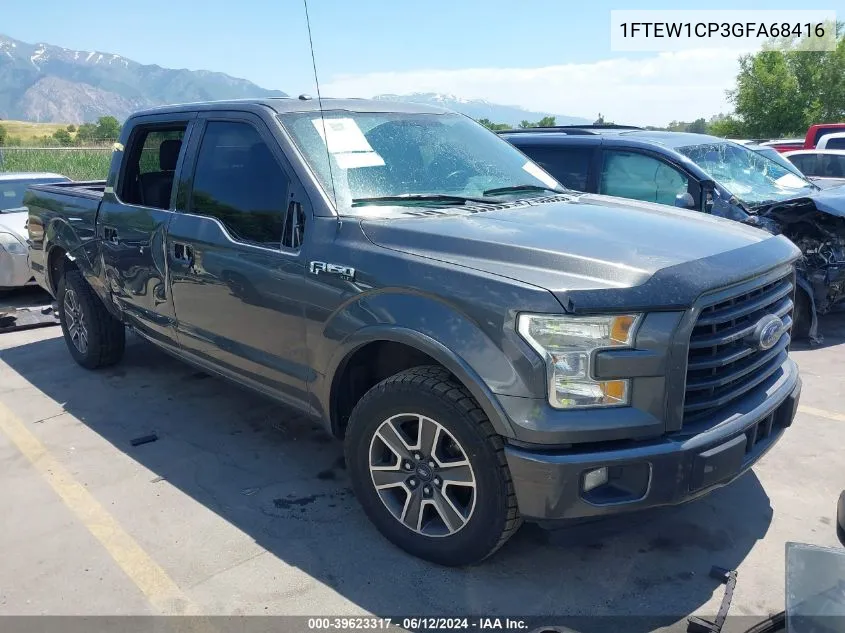 1FTEW1CP3GFA68416 2016 Ford F-150 Xlt