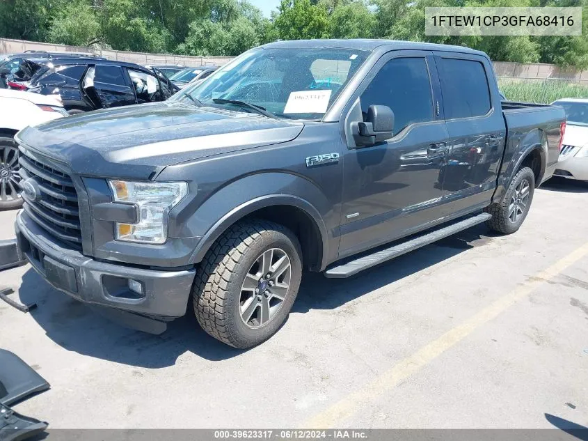 1FTEW1CP3GFA68416 2016 Ford F-150 Xlt