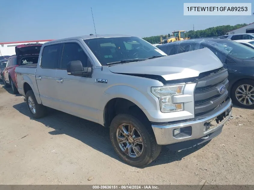 1FTEW1EF1GFA89253 2016 Ford F-150 Xlt