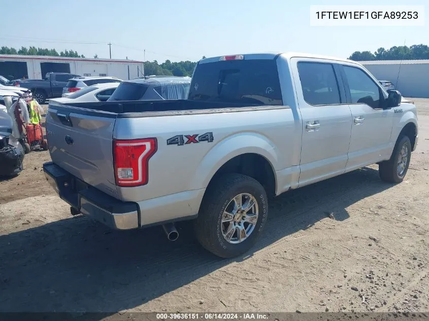 1FTEW1EF1GFA89253 2016 Ford F-150 Xlt