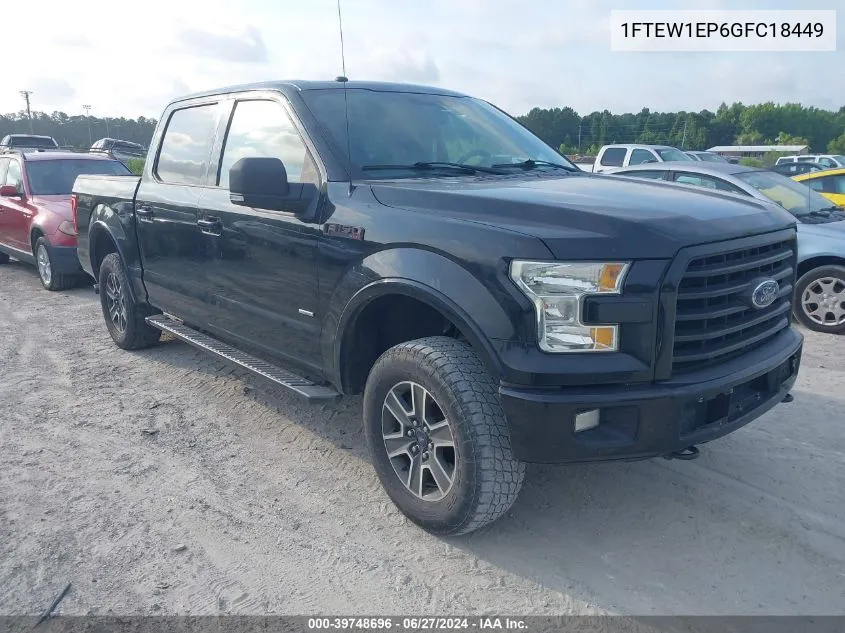 1FTEW1EP6GFC18449 2016 Ford F-150 Xlt