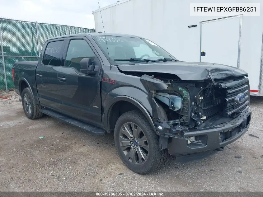 1FTEW1EPXGFB86251 2016 Ford F-150 Xlt