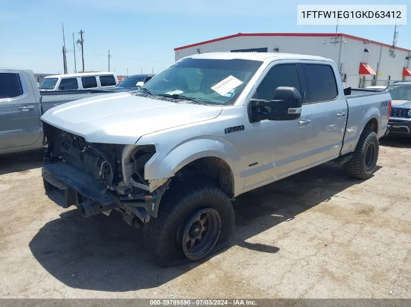 1FTFW1EG1GKD63412 2016 Ford F-150 Xlt