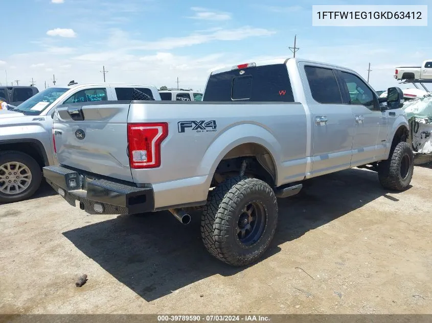 1FTFW1EG1GKD63412 2016 Ford F-150 Xlt