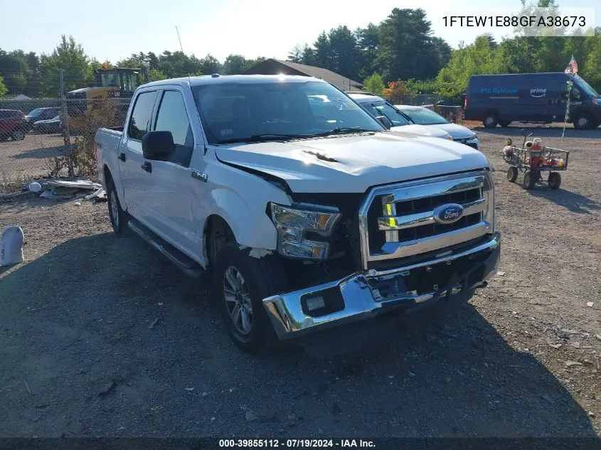 2016 Ford F-150 Xlt VIN: 1FTEW1E88GFA38673 Lot: 39855112