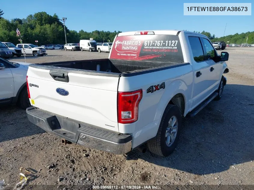 1FTEW1E88GFA38673 2016 Ford F-150 Xlt