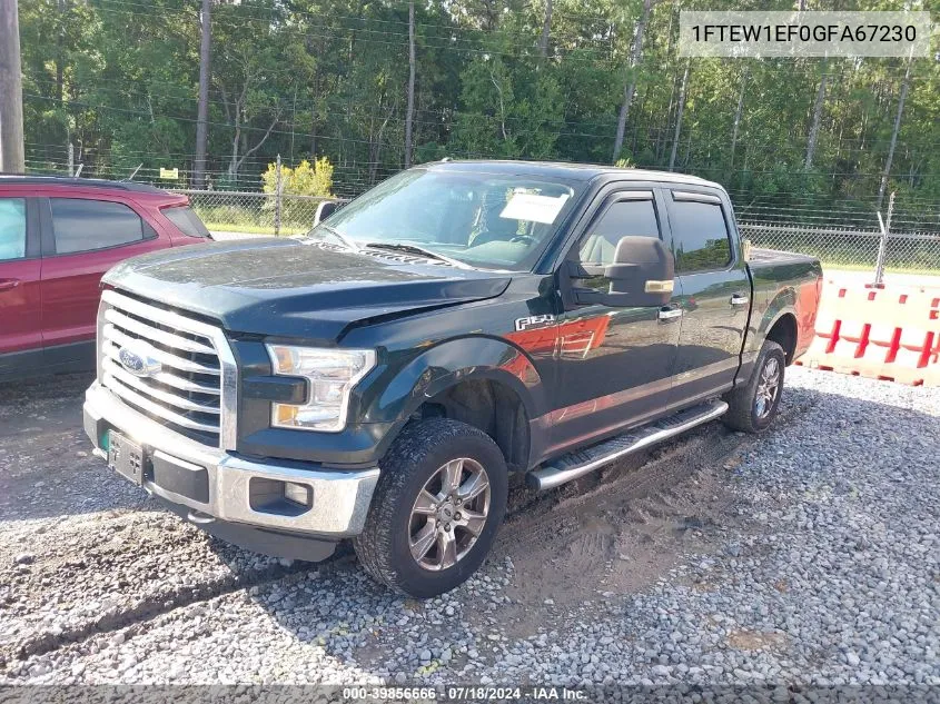 1FTEW1EF0GFA67230 2016 Ford F-150 Xlt