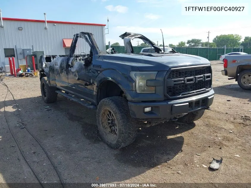 1FTFW1EF0GFC40927 2016 Ford F-150 Xlt