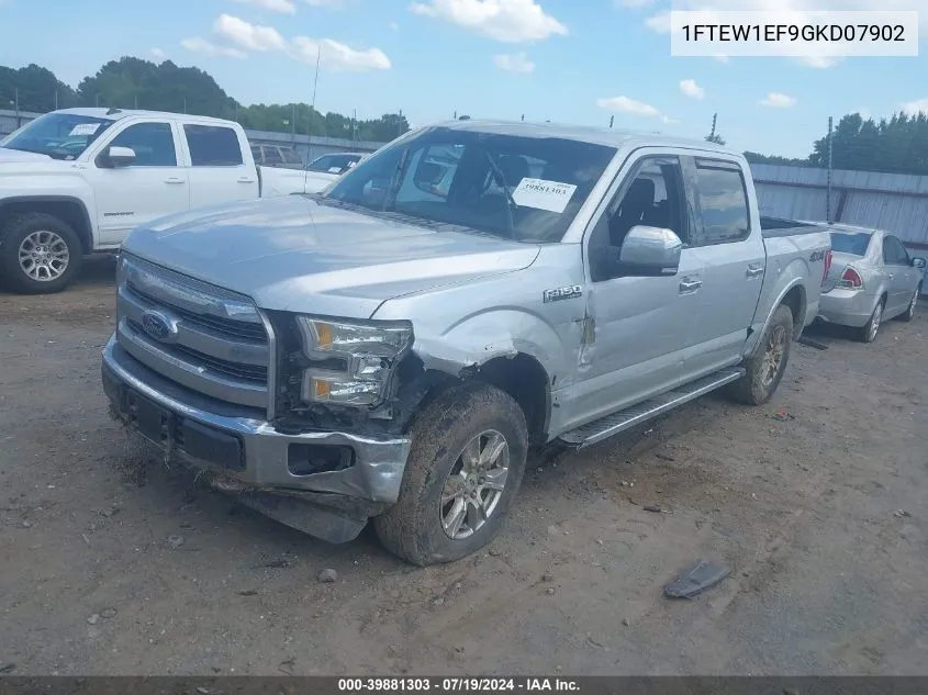 1FTEW1EF9GKD07902 2016 Ford F150 Supercrew