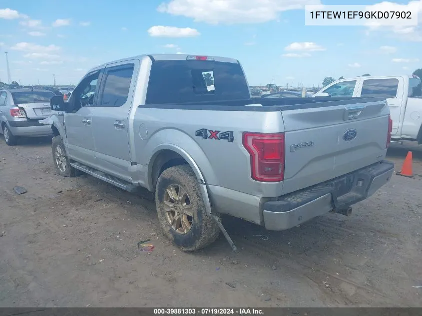 1FTEW1EF9GKD07902 2016 Ford F150 Supercrew