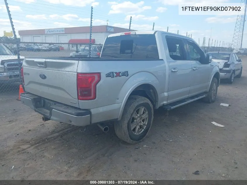 1FTEW1EF9GKD07902 2016 Ford F150 Supercrew