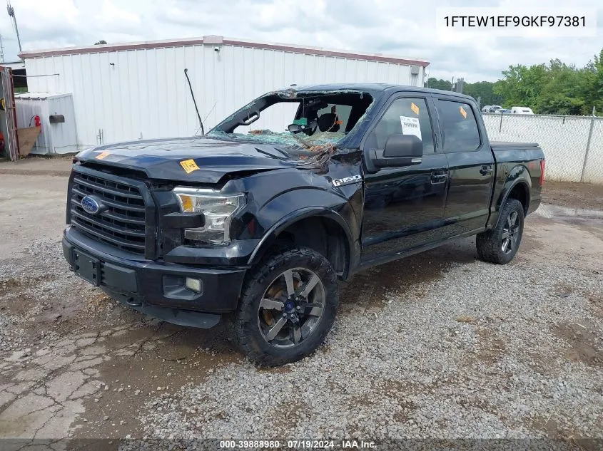 2016 Ford F-150 Xlt VIN: 1FTEW1EF9GKF97381 Lot: 39888980