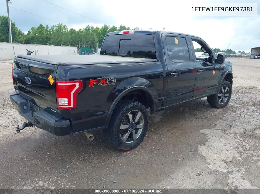 1FTEW1EF9GKF97381 2016 Ford F-150 Xlt