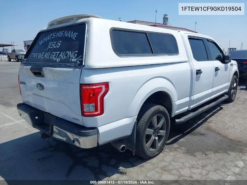 1FTEW1CF9GKD19504 2016 Ford F-150 Xlt