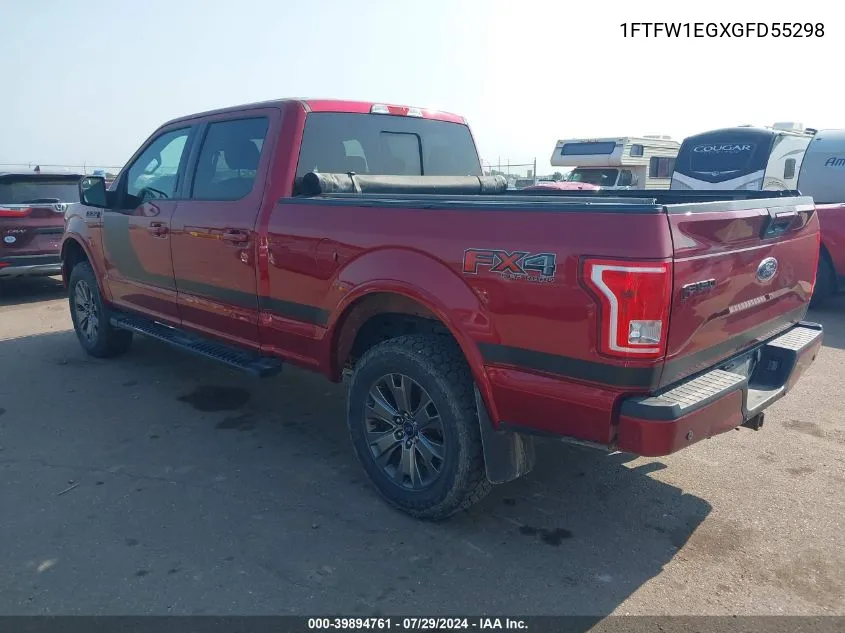 2016 Ford F-150 Xlt VIN: 1FTFW1EGXGFD55298 Lot: 39894761