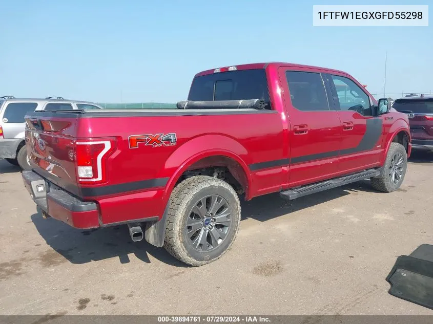 1FTFW1EGXGFD55298 2016 Ford F-150 Xlt