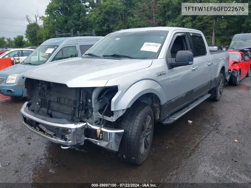 1FTFW1EF6GFD22676 2016 Ford F-150 Xlt