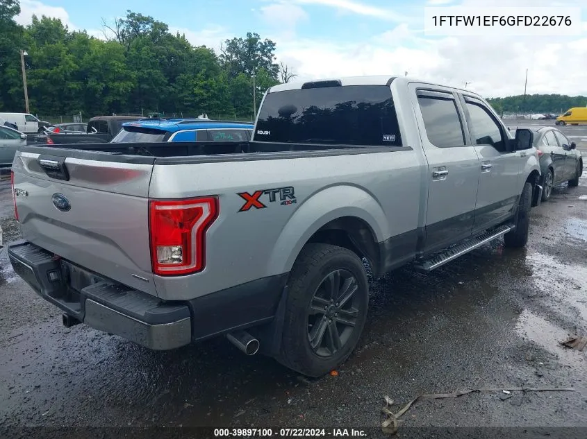 1FTFW1EF6GFD22676 2016 Ford F-150 Xlt