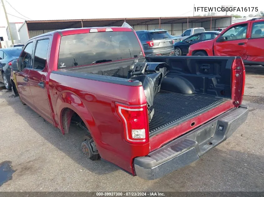 2016 Ford F-150 Xlt VIN: 1FTEW1CG0GFA16175 Lot: 39927300