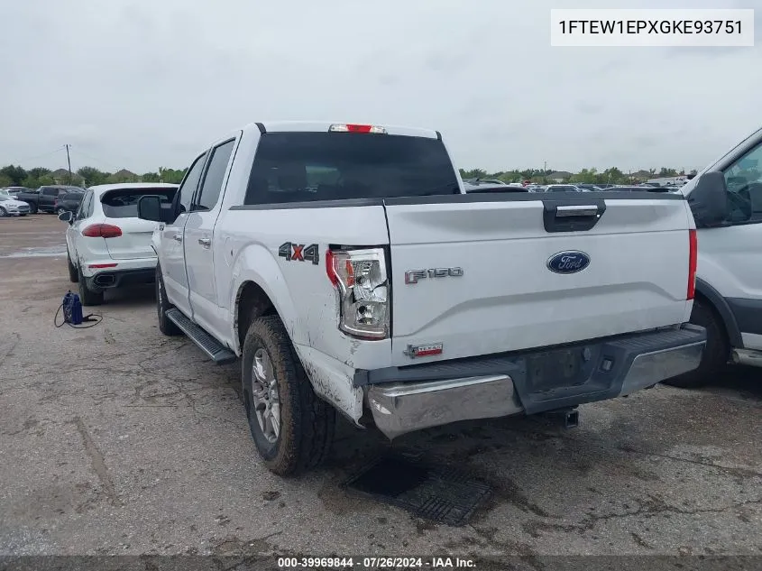 1FTEW1EPXGKE93751 2016 Ford F-150 Xlt