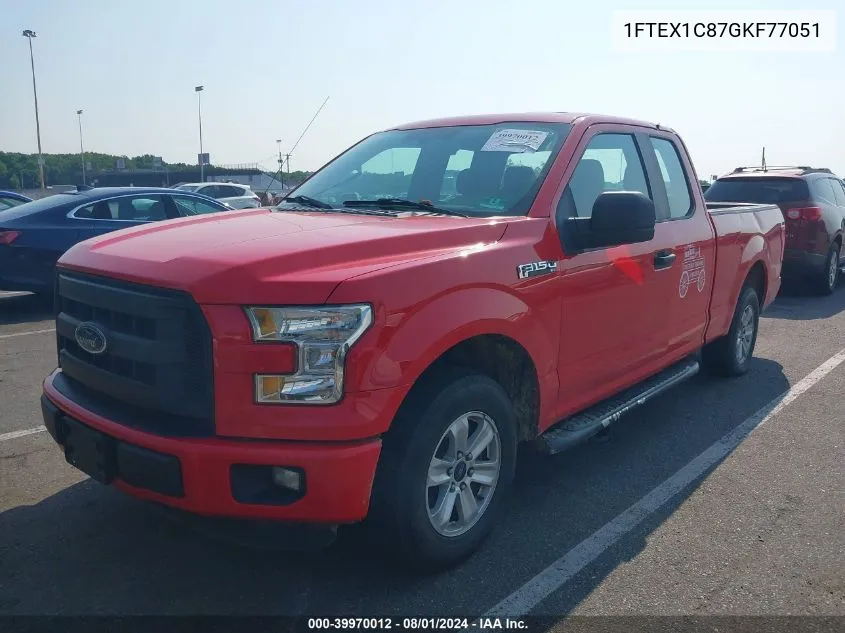 1FTEX1C87GKF77051 2016 Ford F-150 Xl