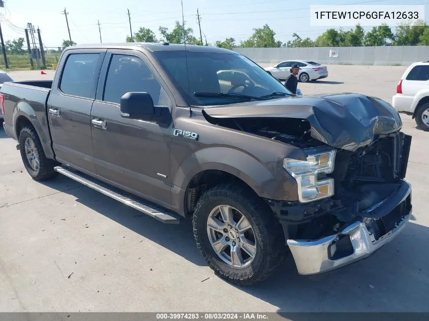 2016 Ford F-150 Xlt VIN: 1FTEW1CP6GFA12633 Lot: 39974283