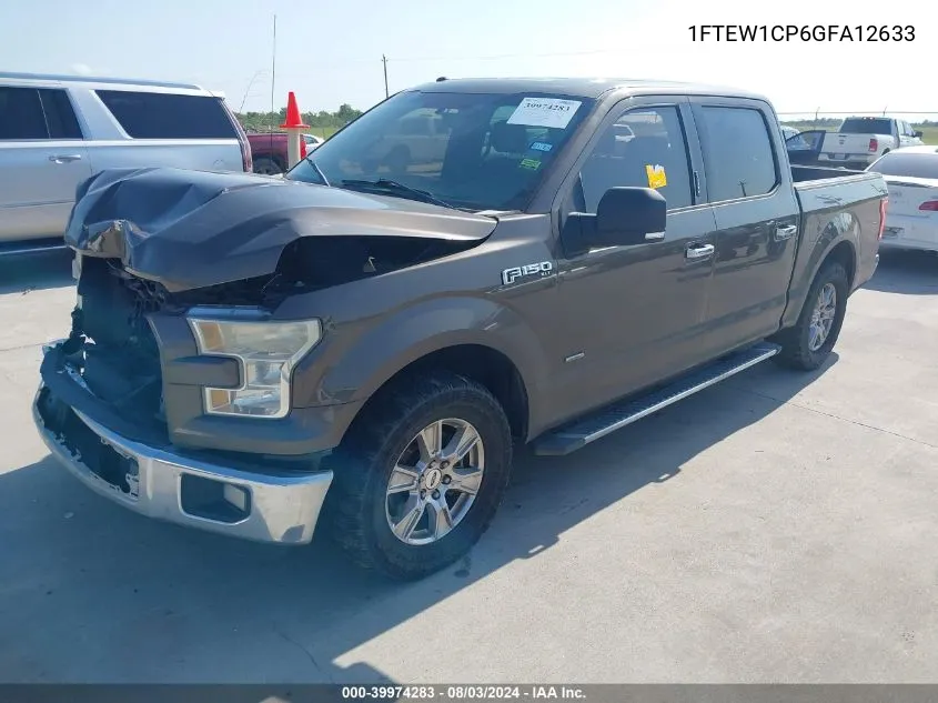 2016 Ford F-150 Xlt VIN: 1FTEW1CP6GFA12633 Lot: 39974283