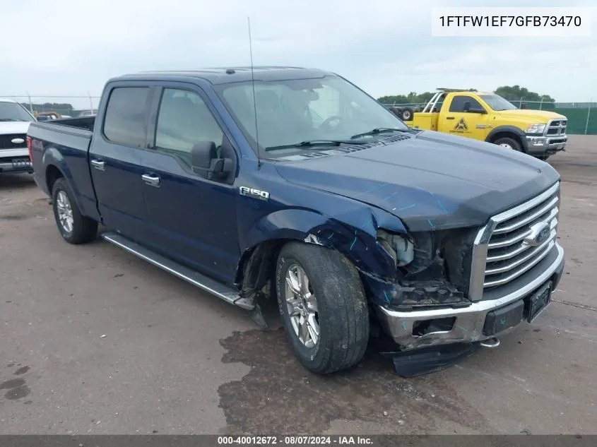 1FTFW1EF7GFB73470 2016 Ford F-150 Xlt